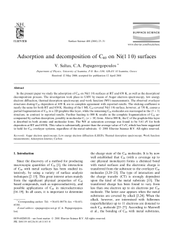 Adsorption and decomposition of C60 on Ni(1 1 0) surfaces