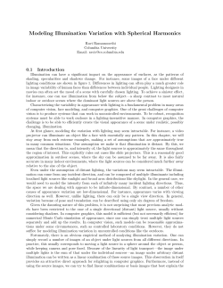Modeling Illumination Variation with Spherical