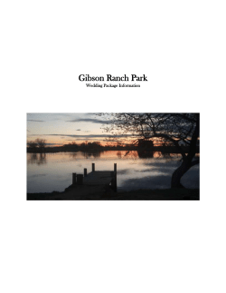 Gibson Ranch Wedding Packages