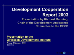 Richard Manning - Overseas Development Institute