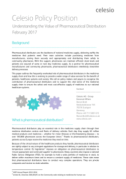 Understanding the value of pharmaceutical distribution