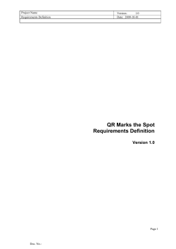 Requirements Definition