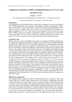 Equilibrium Calculations of HDH- and High