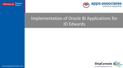 Implementation of Oracle BI Applications for JD