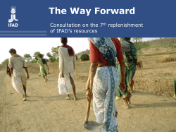 Consultation on the 7th Replenishment of IFAD`s Resources