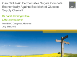 Can Cellulosic Fermentable Sugars Compete Economically Against