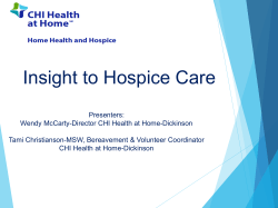CHI 2017 Hospice Presentation Notes
