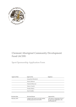 Sport Sponsorship Application Form
