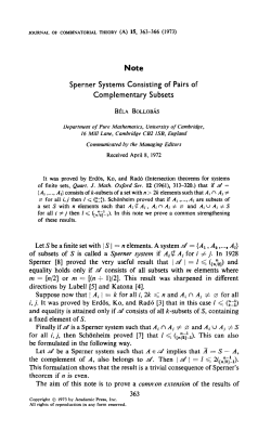 Note Let S be a finite set with / S ] = n elements. A