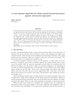 A near-optimal algorithm for finite partial
