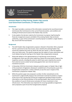 Summary Report on Ring-Fencing, Hawke`s Bay councils( docx, 161
