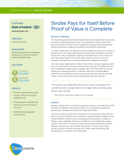 Strobe Pays for Itself Before Proof of Value is Complete