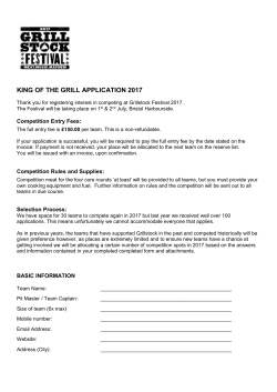 king of the grill application 2017
