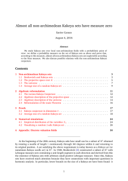 Almost all non-archimedean Kakeya sets have measure zero