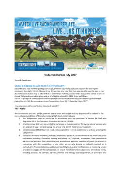 Competition Terms and Conditions