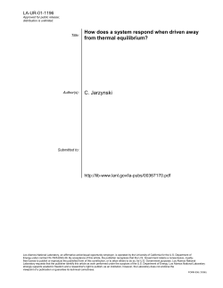 How does a system respond when driven away from thermal