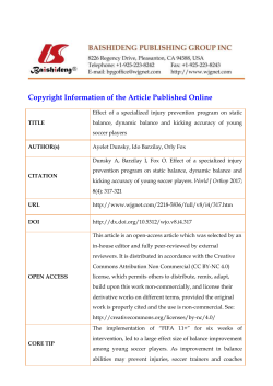 Effect of a specialized injury prevention program on