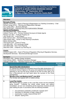 Planning and Regeneration incl. Building Consultancy AGENTS