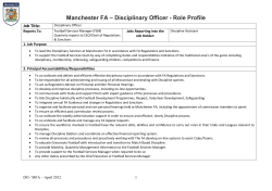 Role Profile Template