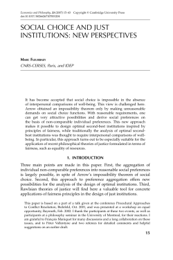 social choice and just institutions: new perspectives