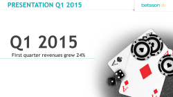 Presentation Q1 2015