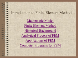 Introduction to Finite Element Method