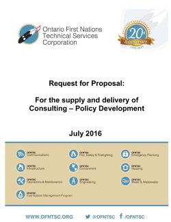 Ending Boiled Water Advisory in Ontario First Nations by 2021