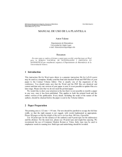 sv-lncs - XXVII Semana Nacional de Investigaci&oacute;n y Docencia en