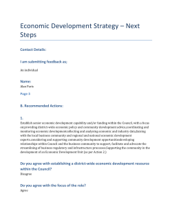 Draft Economic Development Strategy