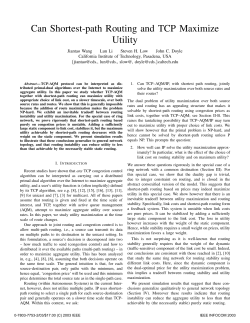 Can Shortest-Path Routing and TCP Maximize Utility