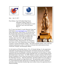 Philip Galli, Wheelchair Division Glenn D. Loucks Memorial Games