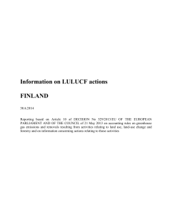 FINLAND information on LULUCF actions