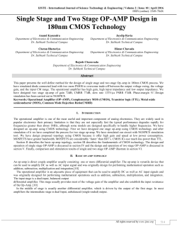 Single Stage and Two Stage OP-AMP Design in 180nm