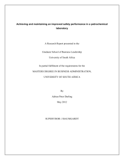 list of acronyms - Unisa Institutional Repository