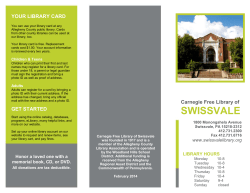 Brochure - Swissvale Library