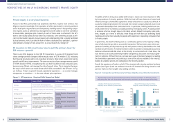 PErsPEctivEs of an lP in EmErging markEts PrivatE Equity