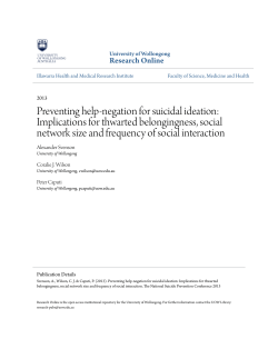 Preventing help-negation for suicidal ideation