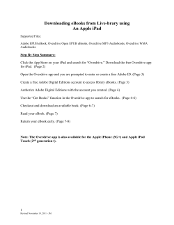 Downloading eBooks from Live