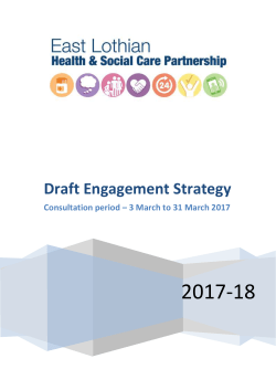 Draft Engagement Strategy - East Lothian Consultation Hub