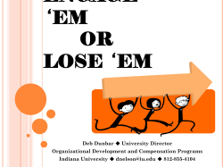 Engage `Em or Lose `Em