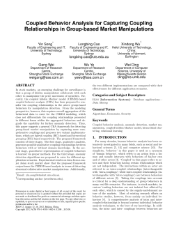 Coupled Behavior Analysis for Capturing Coupling Relationships in