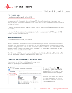 Windows 10 Player Installation