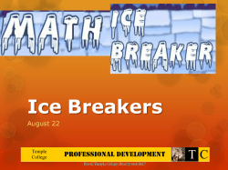 Ice Breakers
