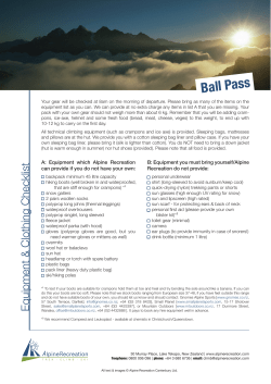Ball Pass - Alpine Recreation
