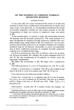ON THE FLATNESS OF COMPLETE FORMALLY PROJECTIVE
