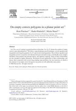On empty convex polygons in a planar point set