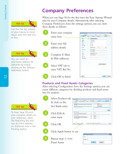 How to set up and change Company Preferences in