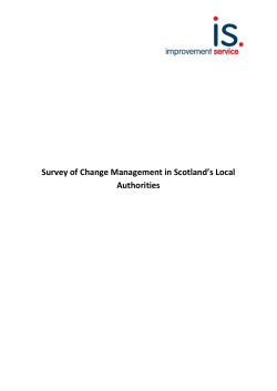 Baseline of change activities in Scottish Local Authorities survey report