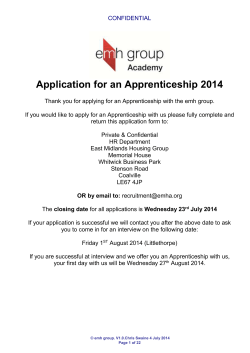 East Midlands Housing Group Application Form