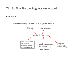 Simple Regression